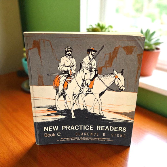 Set of 3 Vintage New Practice Readers Book A, B, & C Illustrated Reading Lessons - Picture 4 of 16